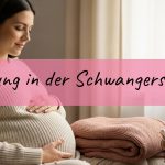 Schwangere Frau hält Bauch in stiller Verbindung, Sinnbild für Bindung in der Schwangerschaft