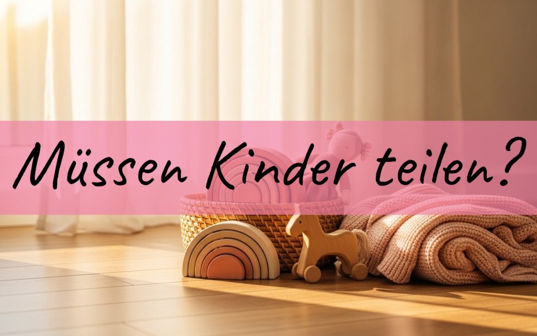 Holzspielzeug im Kinderzimmer mit weichem Morgenlicht