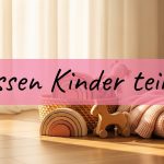 Holzspielzeug im Kinderzimmer mit weichem Morgenlicht