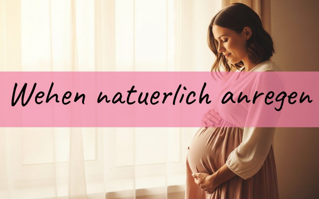 Hochschwangere Frau allein am Fenster, Sinnbild fuer das natuerliche Anregen der Wehen am ET
