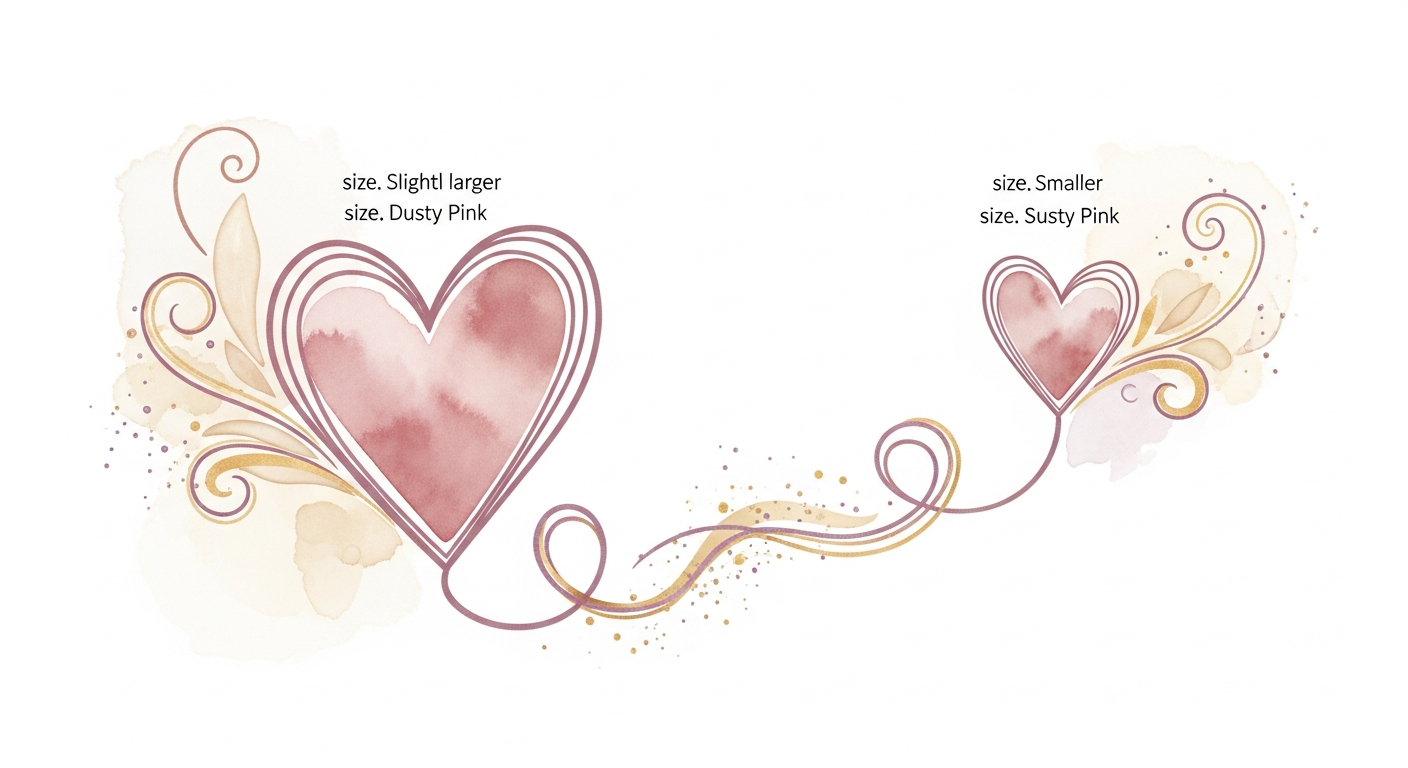 Symbolisches Herzensband zwischen Mama und Baby im Bauch